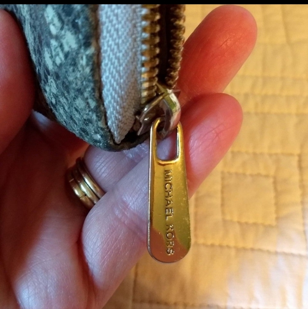 Michael Kors Bedford Continental Python Mini Wall… - image 7